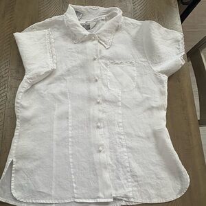 White Button-Up Blouse